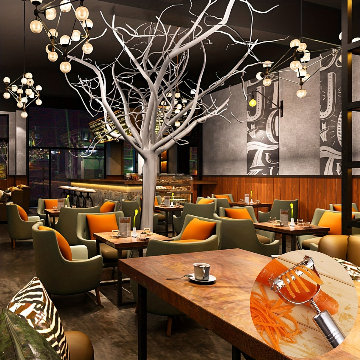 Multifunctionele roestvrijstalen groente- en fruitdeler - ideaal voor schillen en raspen