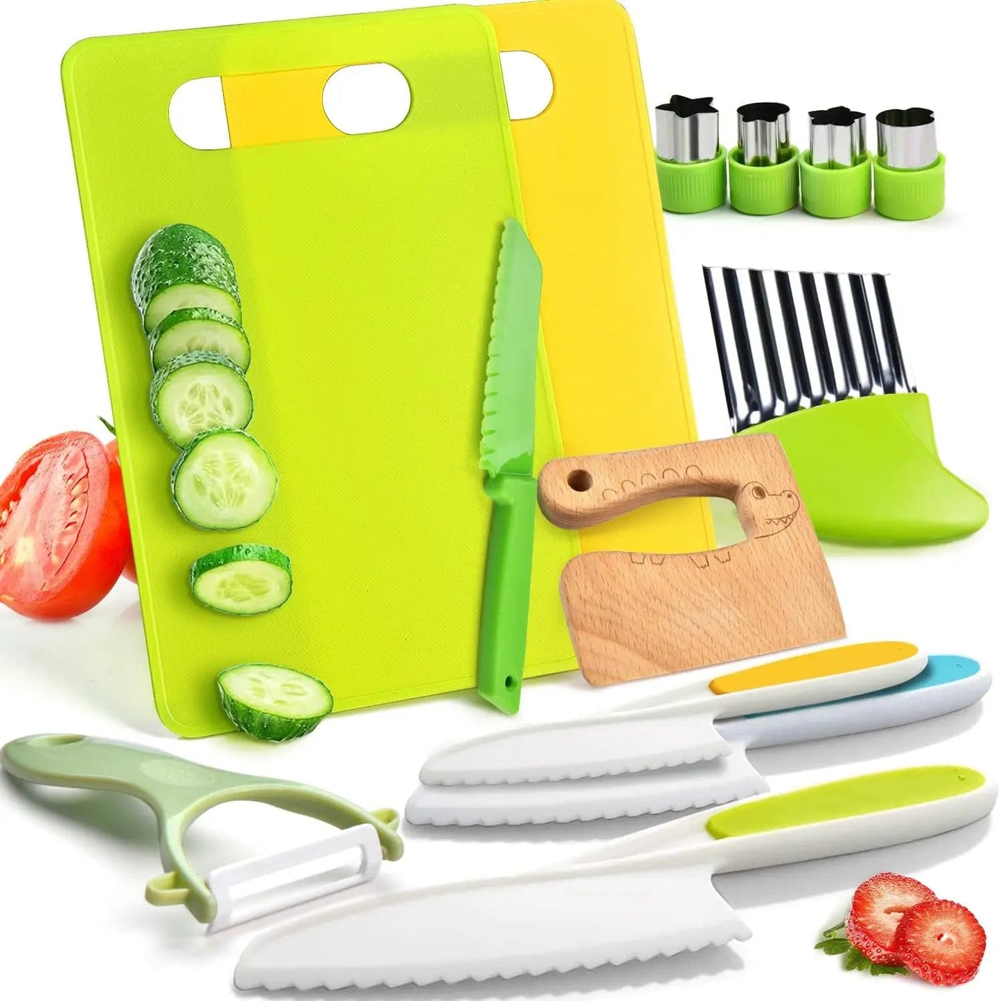 13-piece kitchen set for children - safe and educational - from 3 years