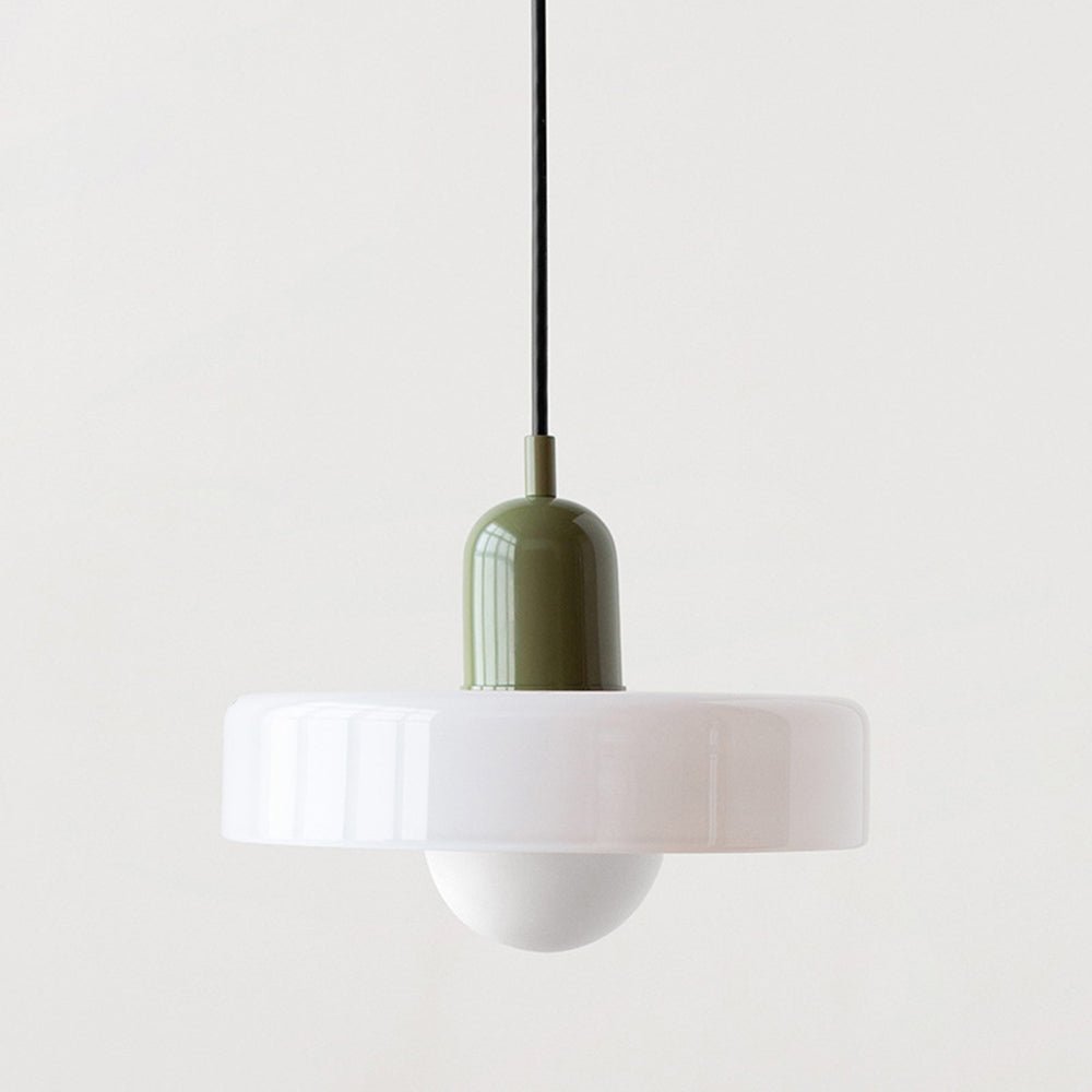 Kleurrijke hanglamp van glas-in-lood met modern design
