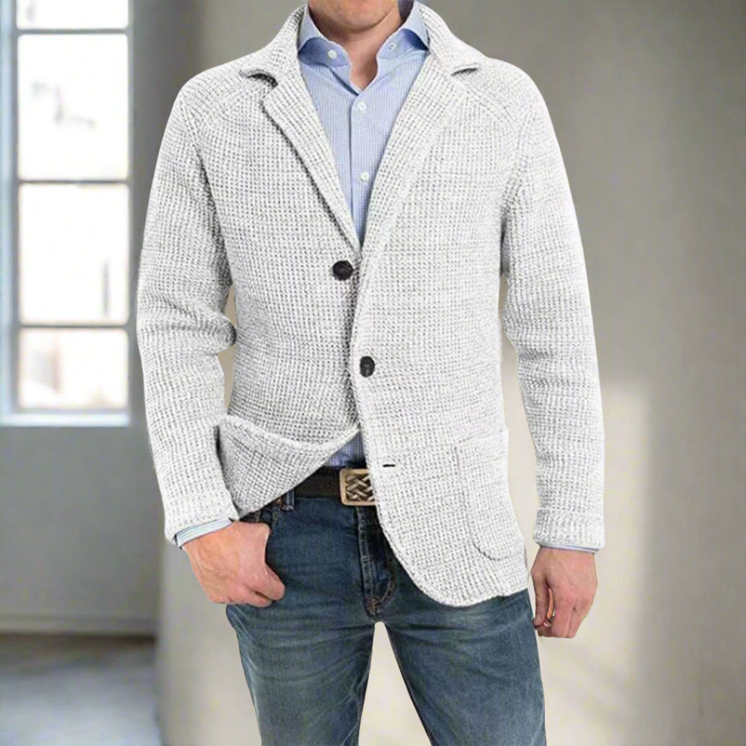 Moderne Wollen Blazer Vest voor Heren met Knopen