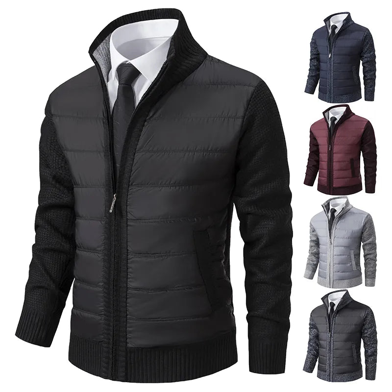 Herenvest met hoge kraag voor warmte en stijl