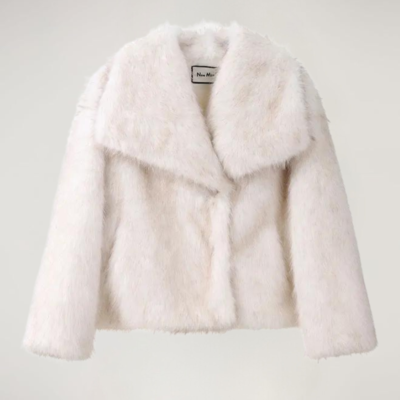 Luxe Nep Bont Jas voor Comfort en Stijl