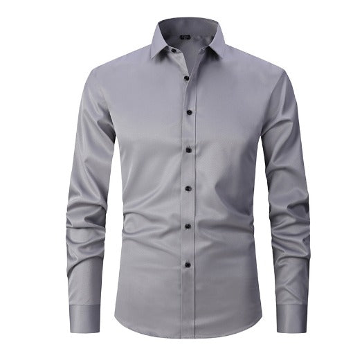 Kreukvrij Stretch Overhemd voor Mannen - Comfort en Stijl