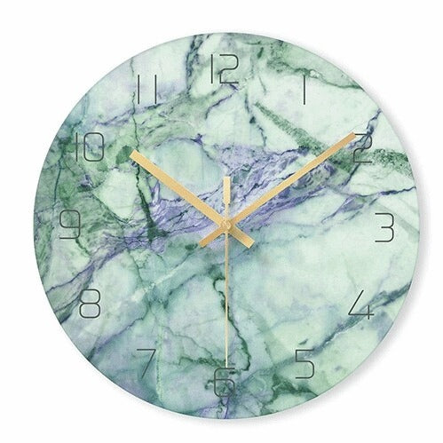 Luxe marmeren wandklok voor tijdloze elegantie
