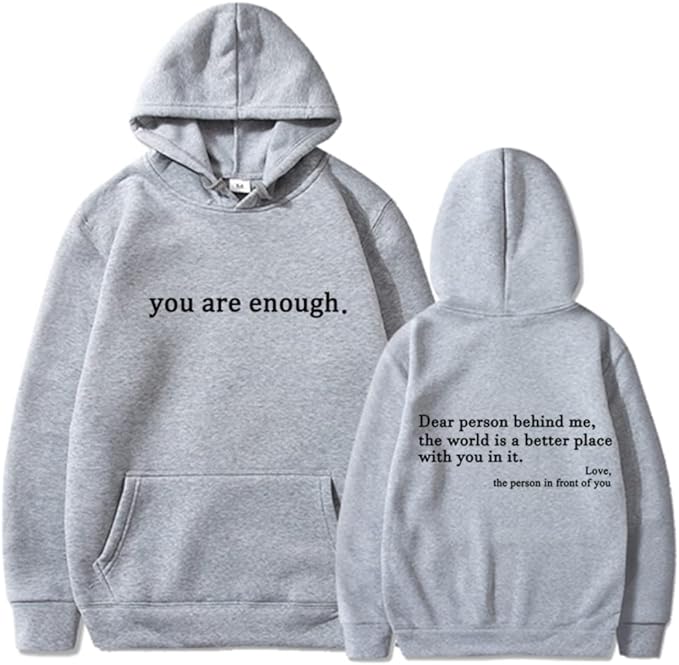 Jij Bent Genoeg - Unisex Hoodie voor Positiviteit