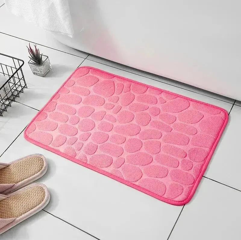 Fluwelen Antislip Vloermat met Cobblestone Design
