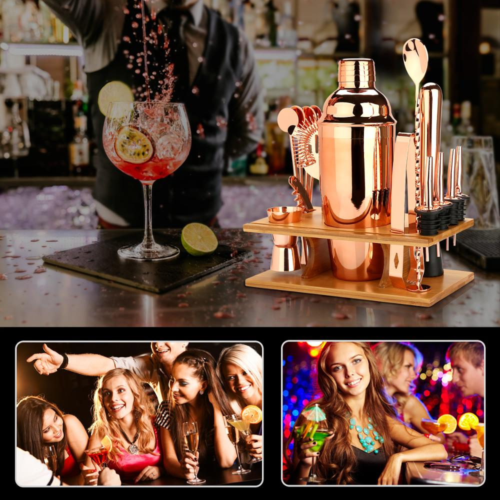16 Piece Cocktail Set - Complete Mixology Set for Home Use