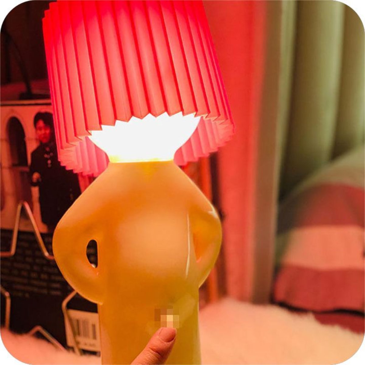 Grappige Draadloze LED Lamp voor Vrolijke Sfeer