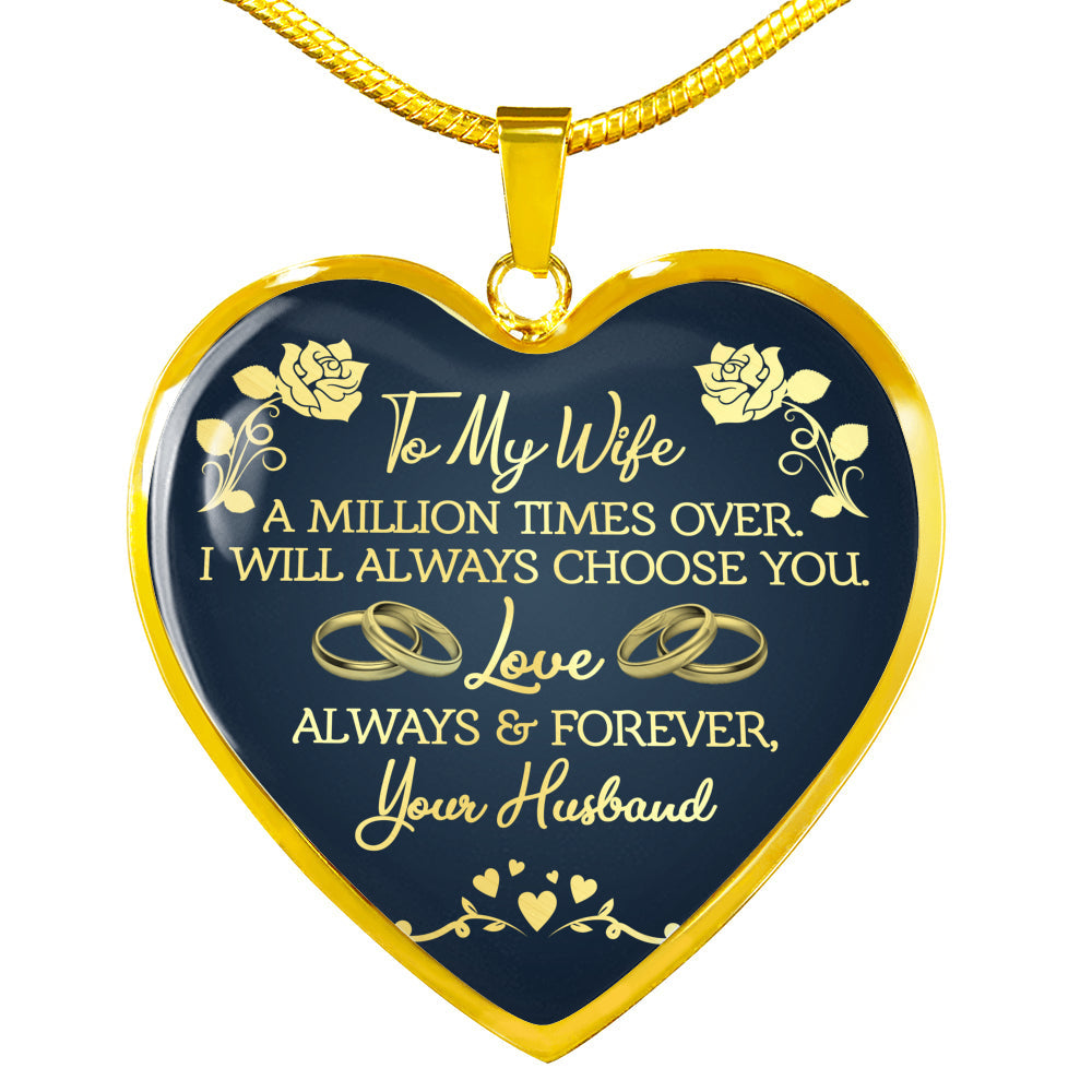 Elegante Hartketting voor Mijn Vrouw - Symbool van Eeuwige Liefde