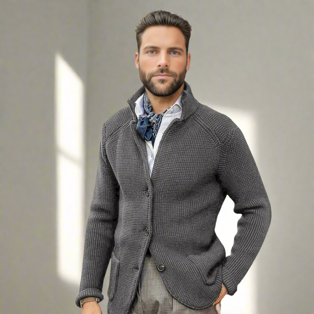 Stijlvol Wollen Vest Heren | Elegante Italiaanse Look met Knopen