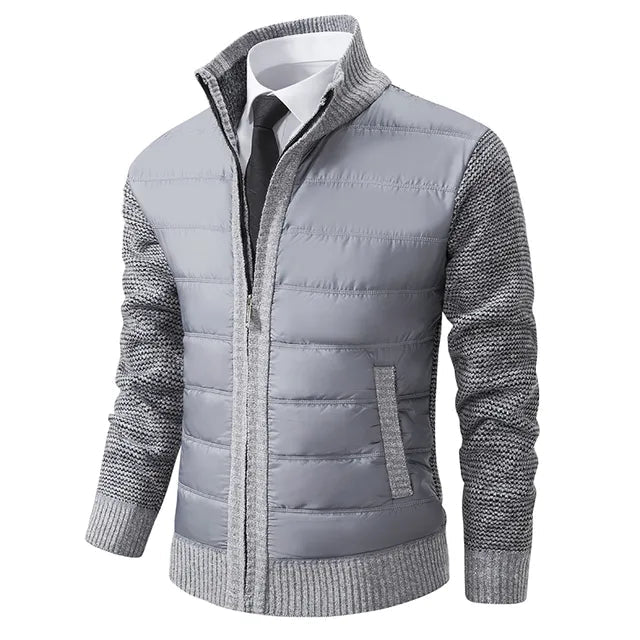 Herenvest met hoge kraag voor warmte en stijl
