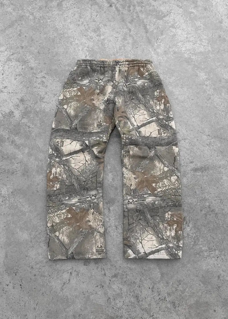 Casual oversized trainingspak voor heren met camouflagepatroon