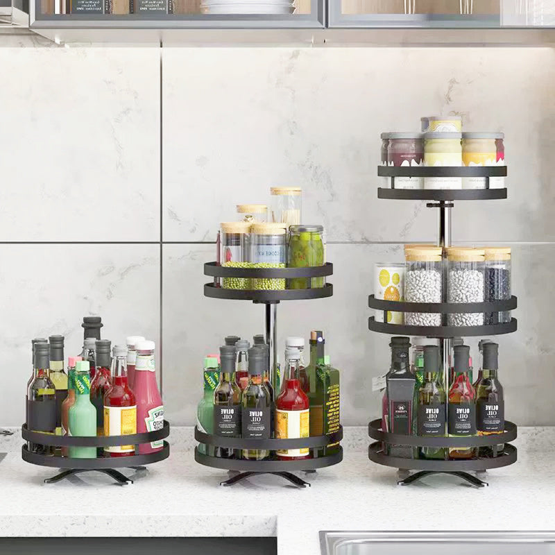 Rotating Kitchen Organizer | 360° Access &amp; Space Saving