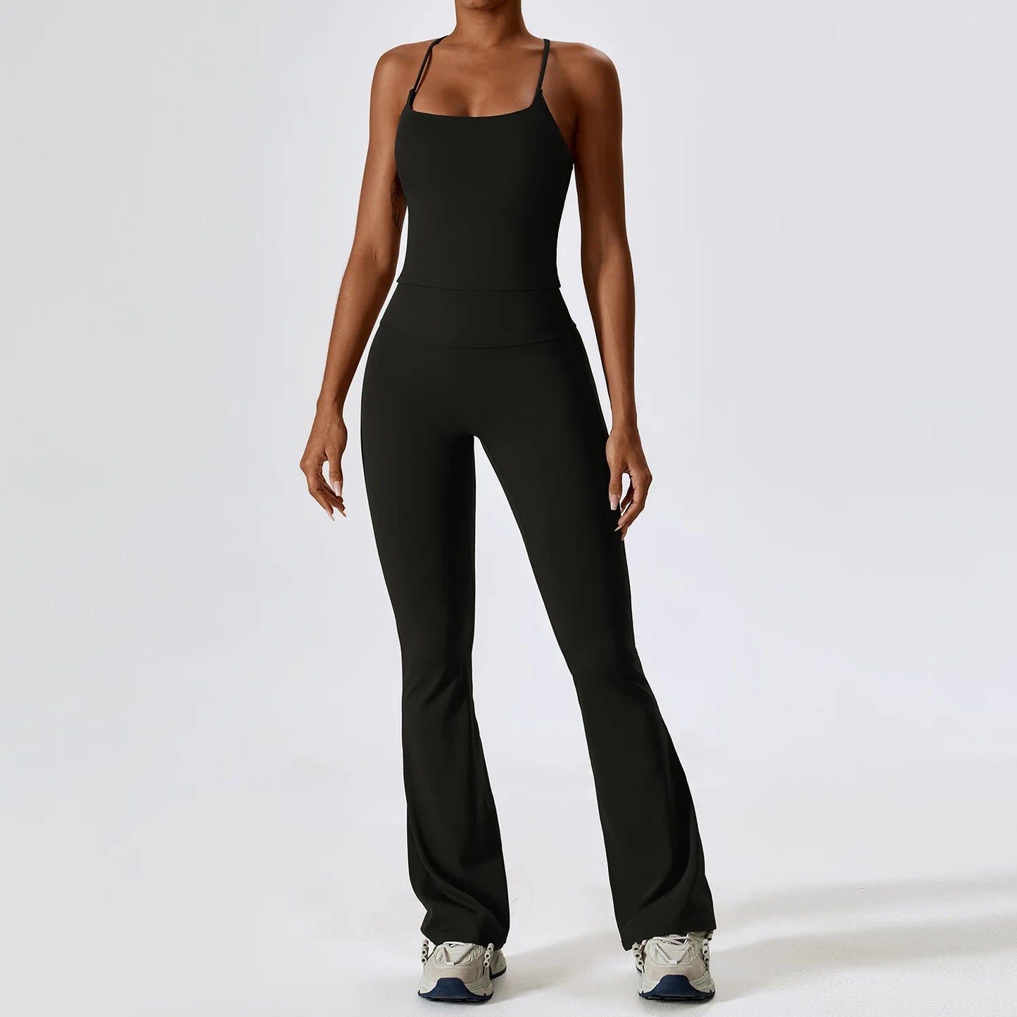 Vrouwen Flared Yoga Set voor Comfortabele Workouts
