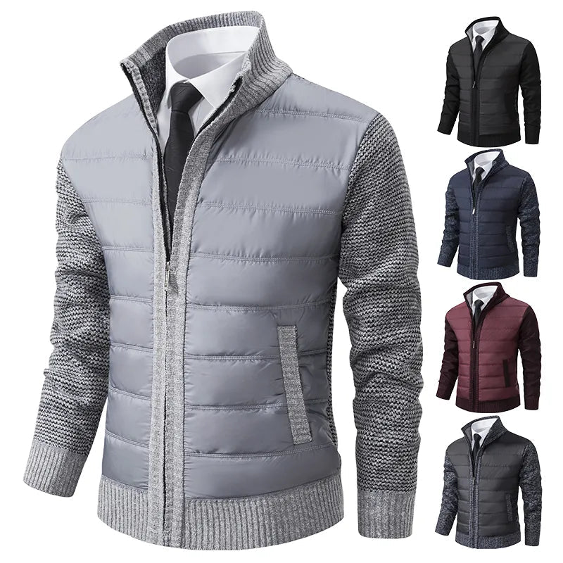 Herenvest met hoge kraag voor warmte en stijl