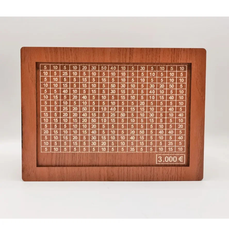 Houten Spaarbox met Doelen en Telgereedschap – Duurzaam en Educatief