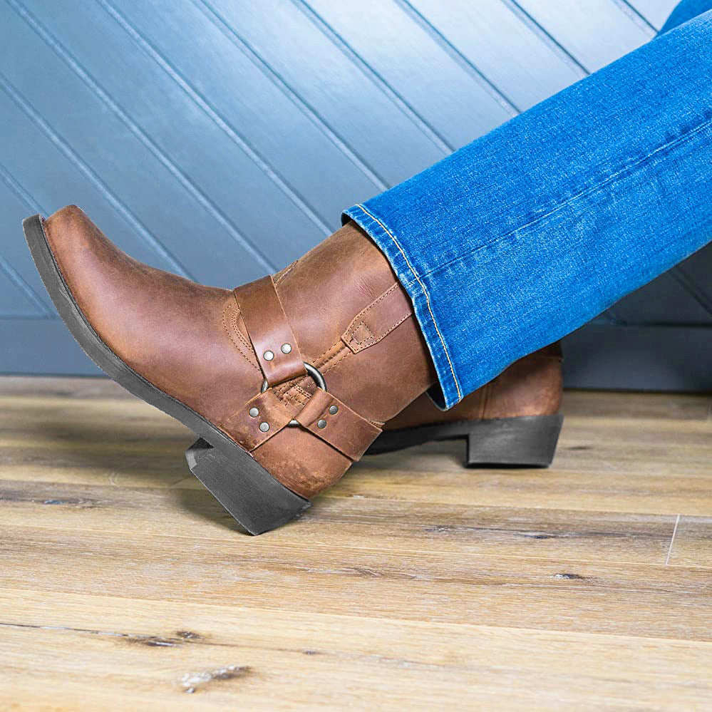 Stijlvolle Retro Herenlaarzen - Tijdloze Elegantie en Comfort