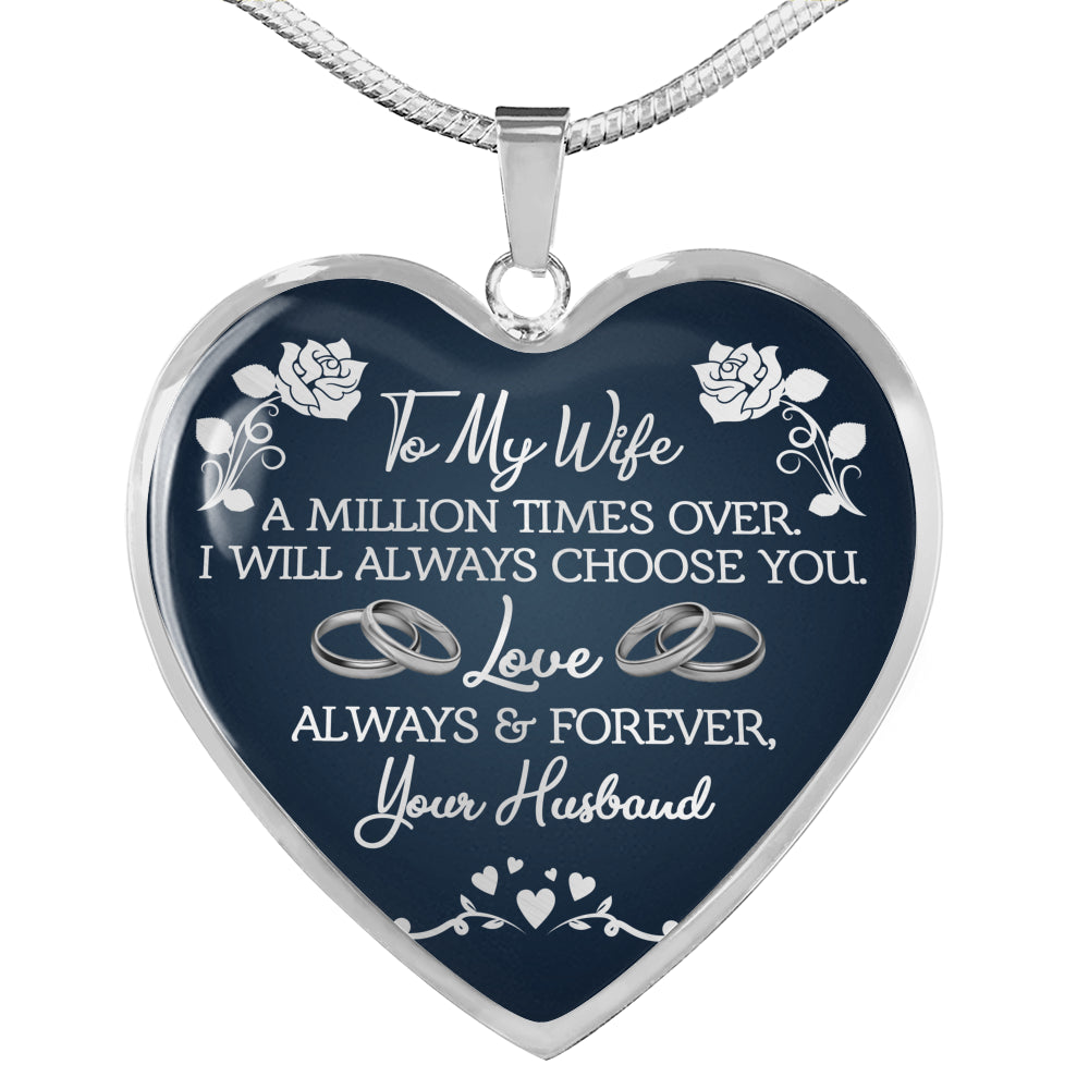 Elegante Hartketting voor Mijn Vrouw - Symbool van Eeuwige Liefde