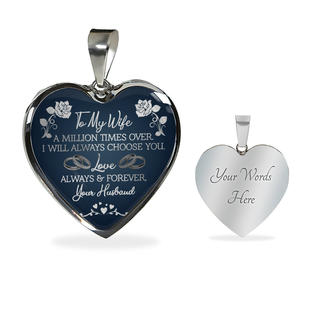 Elegante Hartketting voor Mijn Vrouw - Symbool van Eeuwige Liefde