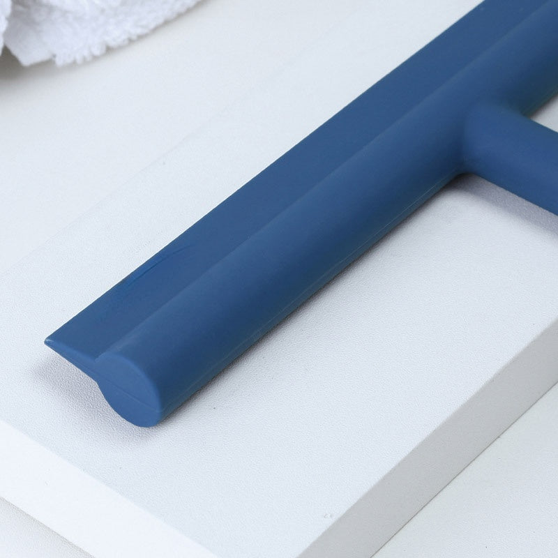 Silicone Shower Squeegee with Holder - Streak-Free Glass and Tile Cleaner