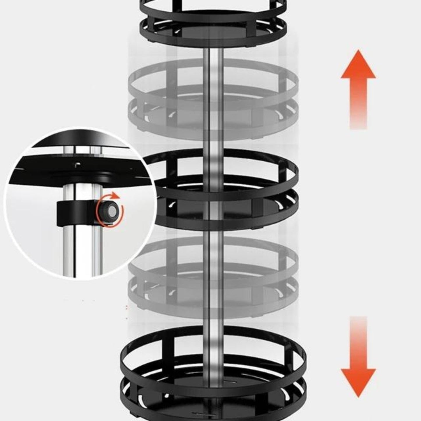 Rotating Kitchen Organizer | 360° Access &amp; Space Saving