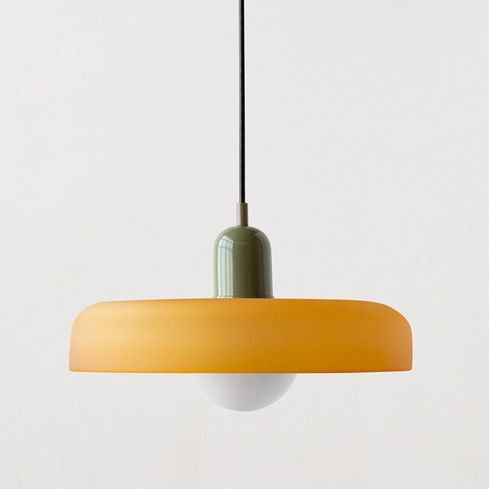 Kleurrijke hanglamp van glas-in-lood met modern design