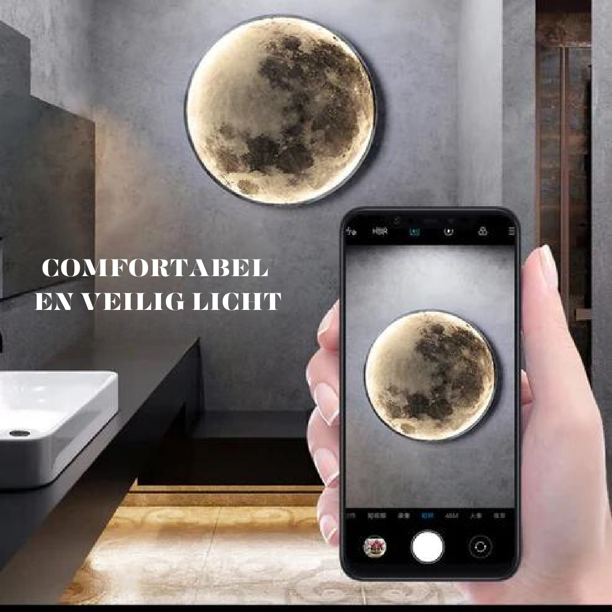 Luxe Maan Wandlamp - Magische Verlichting voor Elke Kamer