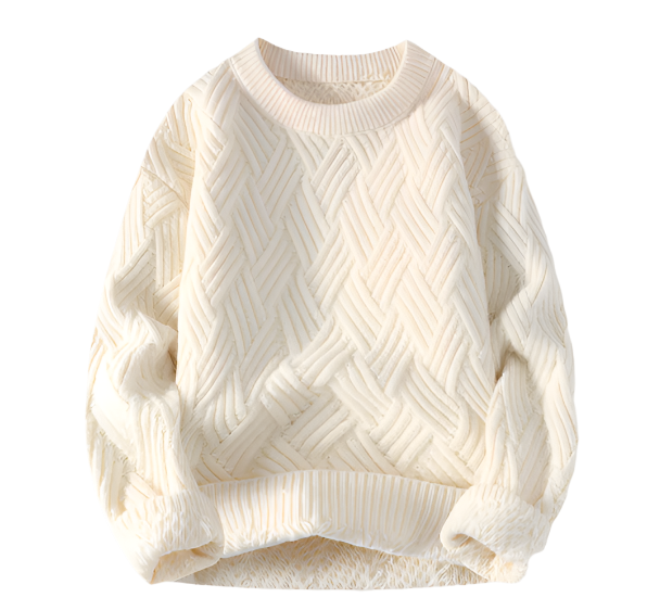Trendy Zigzag Gebreide Sweater voor Heren | Stijlvolle en Comfortabele Trui