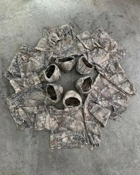 Casual oversized trainingspak voor heren met camouflagepatroon
