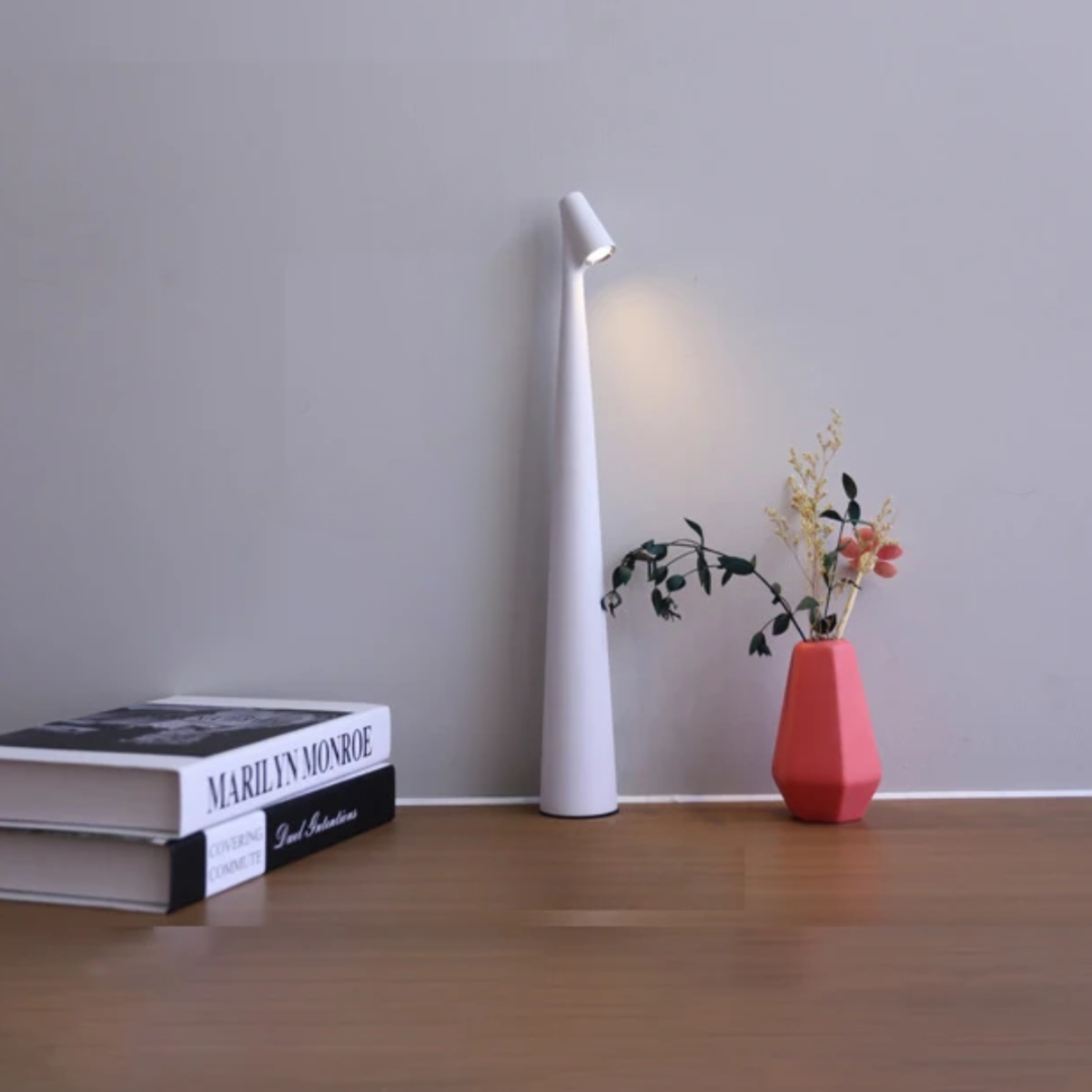 Draagbare Bureaulamp met Warm Licht en Lange Batterijduur