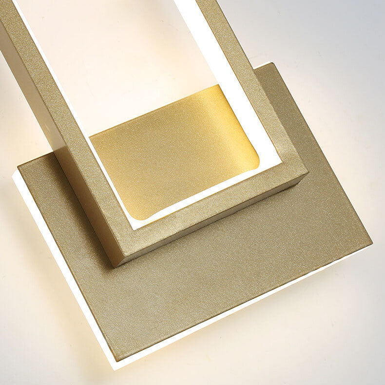 Moderne Gouden LED Wandlamp - Stijlvolle Verlichting voor Woonkamer, Slaapkamer & Hal