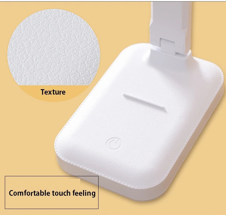 Opvouwbare LED Tafellamp - Oogbescherming - Dimbaar - USB Opladen - Draagbaar voor Slaapkamer