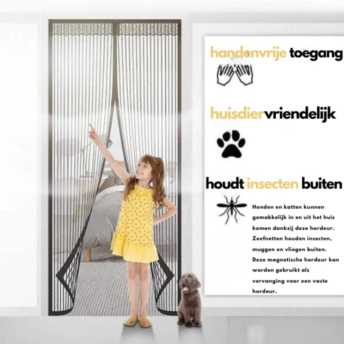 Frisse Lucht Insectenwerende Deur Screen