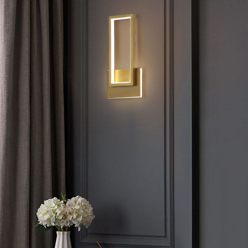 Moderne Gouden LED Wandlamp - Stijlvolle Verlichting voor Woonkamer, Slaapkamer & Hal